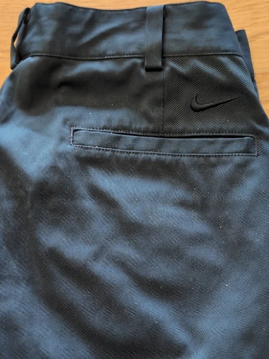 Nike Men's Dark Navy Flat Front Athletic Shorts - Picture 3 of 3